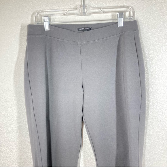 Eileen Fisher Pants Wide Leg Stretch Pull On Pants Gray Small Rayon - Picture 7 of 16